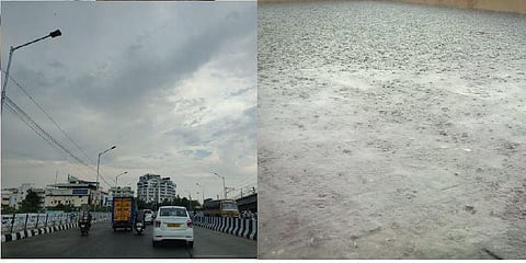 சென்னையில் சட்டென்று மாறிய வானிலை - காஞ்சிபுரத்தில் ஆலங்கட்டி மழை