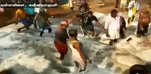 கன்னியாகுமரி அருகே வீடுகளுக்குள் புகுந்தது கடல் நீர்..!