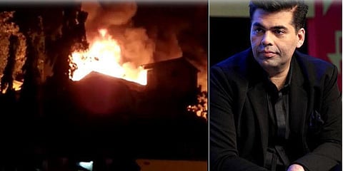 கரண் ஜோஹரின் தயாரிப்பு நிறுவனத்தில் பயங்கர தீ விபத்து: ஏராளமான பொருட்கள் சேதம்