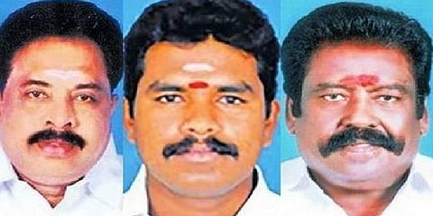 3 அதிமுக எம்.எல்.ஏ.க்கள் மீது நடவடிக்கை எடுக்க தடை கோரி திமுக முறையீடு