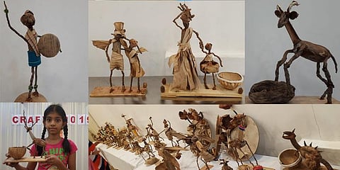 பனை, தென்னை, பாக்கு, வாழை கழிவுகளிலிருந்து கலை கைவினைகள் !