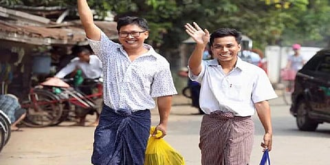 500 நாட்கள் சிறைவாசத்துக்குப் பின் விடுதலையான ராய்ட்டர்ஸ் செய்தியாளர்கள்!