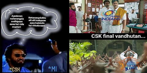 “திரும்பி வந்துட்டனு சொல்லு..” மும்பை ரசிகர்களுடன் மல்லுக்கட்டும் சிஎஸ்கே ஃபேன்ஸ்