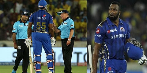 'வொய்டு' கொடுக்காத நடுவருக்கு எதிர்ப்பு காட்டிய பொல்லார்டுக்கு அபராதம்..!