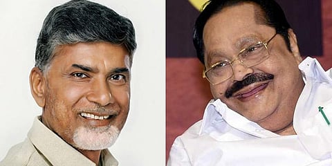 சந்திரபாபு நாயுடுவுடன் திமுக பொருளாளர் துரைமுருகன் சந்திப்பு