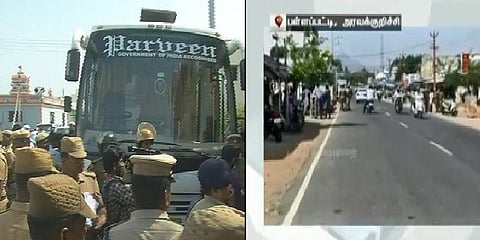 வாக்களிக்க 4 ஆம்னி பேருந்துகளில் வந்தவர்கள்: போலீசார் விசாரணை