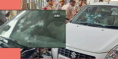 டிராபிக்கை நிறுத்தி நடுரோட்டில் ரவுடி கும்பல் துப்பாக்கிச் சண்டை!