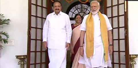 வெங்கையா நாயுடுவைச் சந்தித்தார் பிரதமர் மோடி