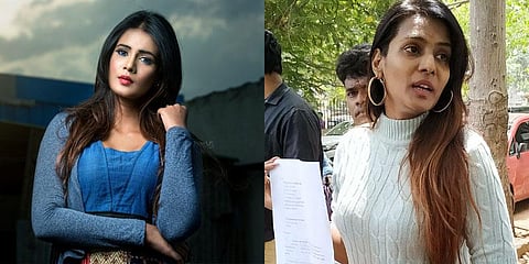 அழகி பட்டம் வென்ற பெண், காவல் ஆணையர் அலுவலகத்தில் பரபரப்பு புகார்