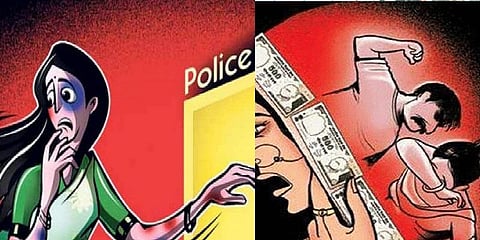 வரதட்சணை கேட்டு மனைவியை வீட்டுக்குள் சிறை வைத்த கணவன்