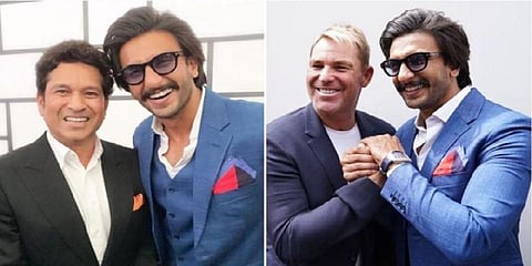 ரன்வீர் சிங் வித் விவியன் ரிச்சர்டு - வைரல் புகைப்படம்