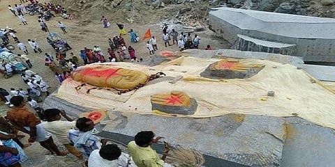 300கிமீ; 7 மாத கால பயணம் - கோவிலின் எல்லையை அடைந்த கோதண்டராமர் சிலை!