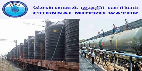 'ரயிலில் தண்ணீர் கொண்டுவர அவசியமில்லை' - சென்னை குடிநீர் வாரியம்