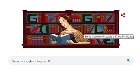 டாக்டர் பட்டம் பெற்ற முதல் பெண்: கூகுள் வெளியிட்ட டூடுள்