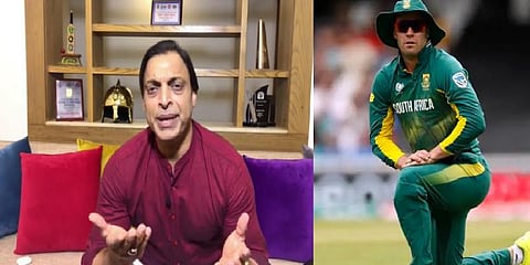 “பணத்திற்காக நாட்டை மறந்தீர்கள்” - டிவில்லியர்ஸை விமர்சித்த சோயிப் அக்தர்