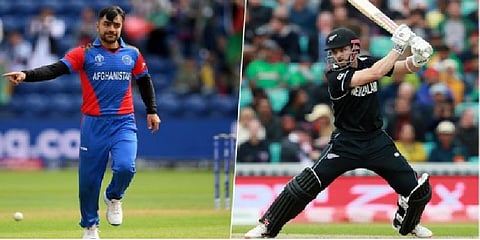 ஆப்கானிஸ்தானுக்கு எதிரான போட்டியில் நியூசிலாந்து பந்துவீச்சு