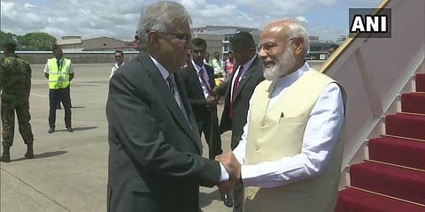 இலங்கையில் மோடிக்கு உற்சாக வரவேற்பு