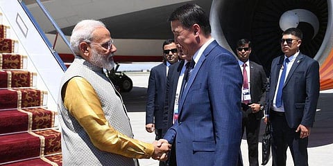 பிரதமர் மோடிக்கு கிர்கிஸ்தான் துணை பிரதமர் வரவேற்பு