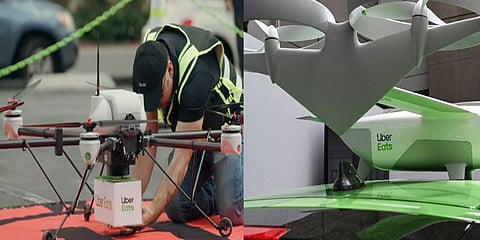 குட்டி விமானம் மூலம் உணவு விநியோகம்