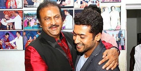 தெலுங்கு நடிகர் மோகன் பாபுவுக்கு நன்றி சொன்ன சூர்யா!