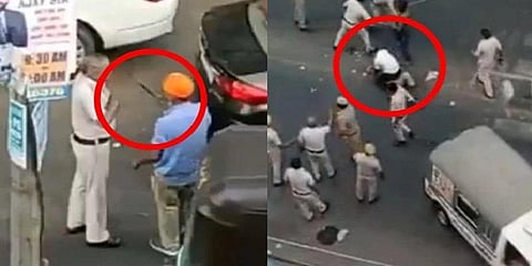 ஷேர் ஆட்டோ ஓட்டுநரை புரட்டி எடுத்த போலீசார் - வைரல் வீடியோ