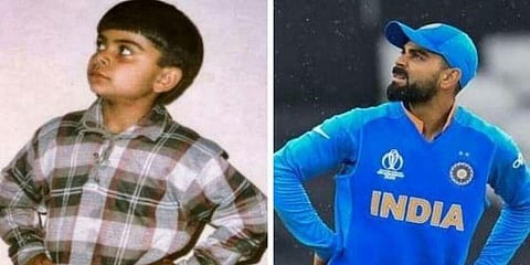 விண்ணைப் பார்த்த விராட் கோலி - வைரல் புகைப்படம்