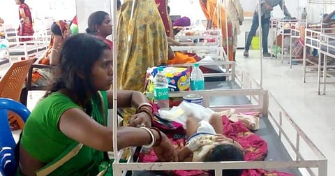 எத்தனை விக்கெட் போச்சு : குழந்தைகள் இறப்பு கூட்டத்தில் அமைச்சருக்கு கிரிக்கெட் கவலை