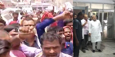 “கோ பேக் நிதிஷ் குமார்” - எதிர்ப்பு தெரிவித்த குழந்தைகளின் உறவினர்கள்