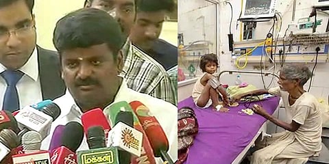 மூளைக்காய்ச்சல் தொற்றுநோயல்ல : அமைச்சர் விஜயபாஸ்கர்