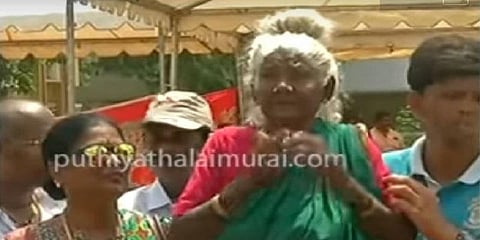 வாக்களிக்க முடியாமல் திரும்பிய கொல்லங்குடி கருப்பாயி