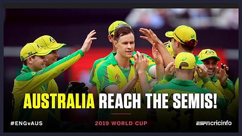 முதல் அணியாக உலகக் கோப்பை அரையிறுதியில் இடம் பிடித்தது ஆஸ்திரேலியா !