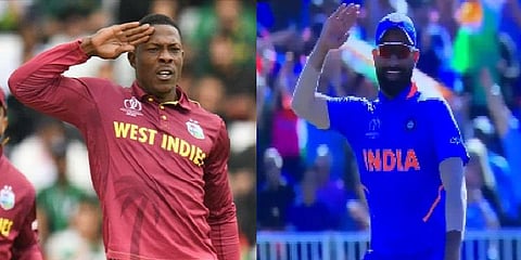 காட்ரெல் போல சல்யூட் அடித்த இந்திய வீரர்கள் - எதிர்ப்பு தெரிவித்த ரசிகர்கள்!