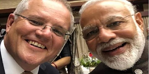 ஆஸ்திரேலிய பிரதமர் செல்ஃபிக்கு இந்திய பிரதமர் பாராட்டு