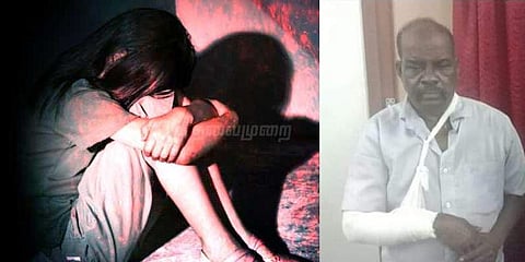 சிறுமி பாலியல் வன்கொடுமை செய்து கொலை - கைதானவர் தவறிவிழுந்து காயம்
