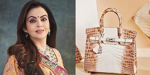 ''முதலைத்தோல்...வைரக்கற்கள்...'': நீட்டா அம்பானியின் அசரவைக்கும் ஹேண்ட்பேக் விலை!