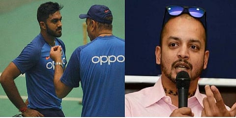 “காலில் அடிபட்ட விஜய் சங்கர் ஏன் குளிர்பானம் கொடுக்க ஓடுகிறார்” - முரளி கார்த்திக்