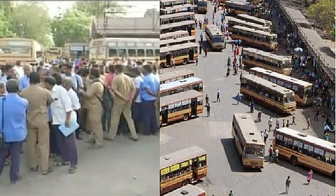 திடீர் வேலைநிறுத்தம்...சென்னையில் பேருந்துகள் ஓடவில்லை..!