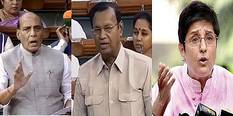 கிரண்பேடி வருத்தம் தெரிவித்துவிட்டார் - டி.ஆர்.பாலு கேள்விக்கு ராஜ்நாத்சிங் பதில்