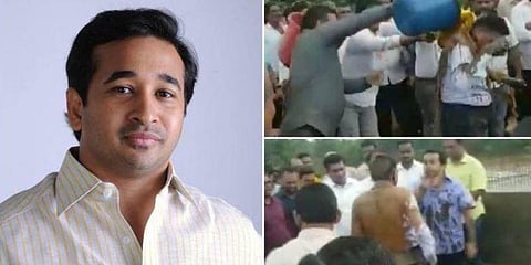 பொறியாளர் மீது சேற்றை வாரி இறைத்த காங். எம்.எல்.ஏவுக்கு 4 நாள் போலீஸ் காவல்