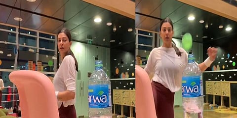 “ஆண்கள் மட்டும்தான் செய்வீர்களா?” - பாட்டில் சேலஞ்ச் செய்து அசத்திய சுஷ்மிதா சென்