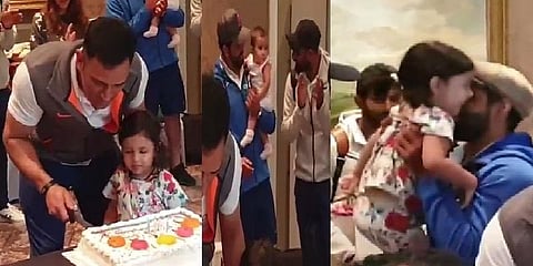 'ஆர் யூ ரெடி' கேட்ட மகள்; 'ஐ எம் ரெடி' சொன்ன தோனி: பிறந்தநாள் கொண்டாட்ட வீடியோ