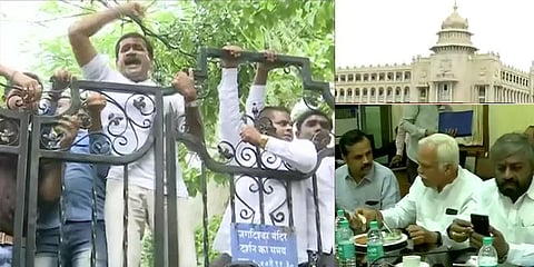 ராஜினாமா செய்த கர்நாடக எம்.எல்.ஏக்கள் சபாநாயகர் முன் ஆஜராக உத்தரவு!