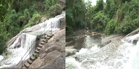 கோவை குற்றால அருவியில் குளிக்க அனுமதி : சுற்றுலா பயணிகள் மகிழ்ச்சி