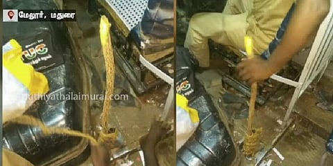 அரசுப் பேருந்தில் கியர் கம்பிக்கு பதிலாக 'மரக்குச்சி'