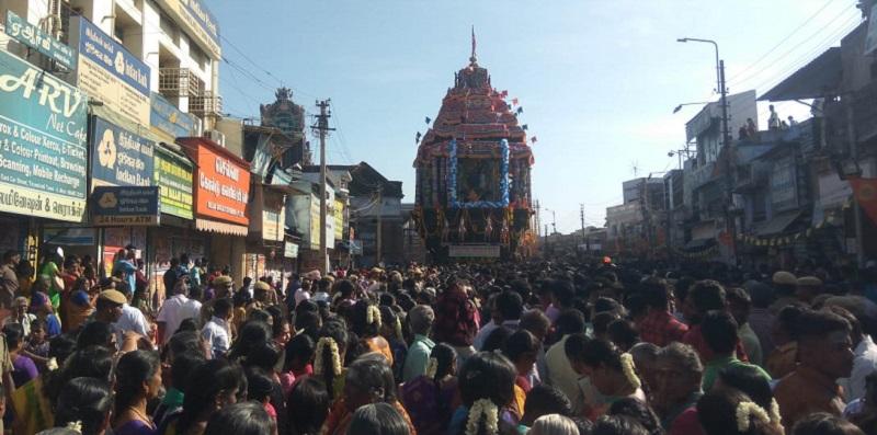 கோலாகலமாக தொடங்கியது நெல்லையப்பர் ஆனித்திருவிழா தேரோட்டம்