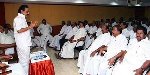 திமுக மாவட்ட செயலாளர்கள் கூட்டம் : சென்னை அன்பகத்தில் இன்று கூடுகிறது