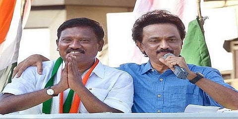 'கட்சியில் இருந்து நீக்கப்பட திமுகதான் காரணம்' - கராத்தே தியாகராஜன்