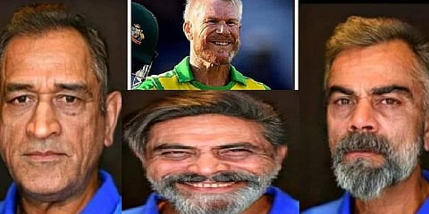 வயசானா எப்படி இருப்பாங்க? - கிரிக்கெட் வீரர்களின் புகைப்படங்கள்