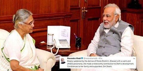 “டெல்லி வளர்ச்சிக்கு முக்கிய பங்காற்றியவர் ஷீலா தீக்ஷித்” - பிரதமர் மோடி இரங்கல்