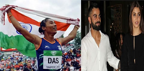 5 தங்கப் பதக்கங்களை அள்ளிய ஹீமா தாஸ்.. வாழ்த்து சொன்ன கோலி- அனுஷ்கா..!